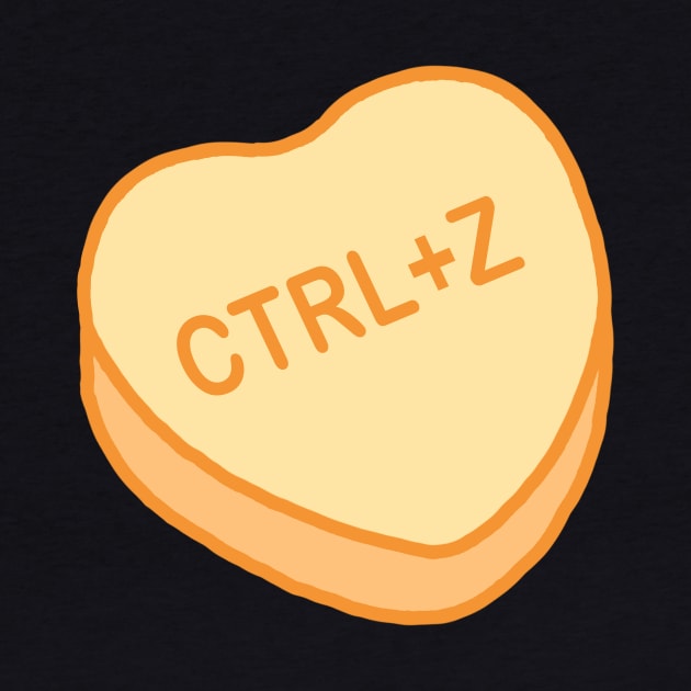 Conversation Hearts - Ctrl+ Z - Sticker - Valentines Day by NOSSIKKO